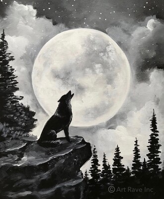 Timberwolf Painting