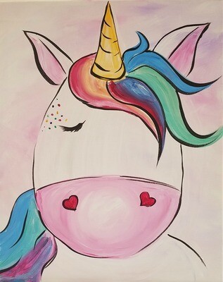 KIDS ONLY - Sandy the Unicorn Painting
