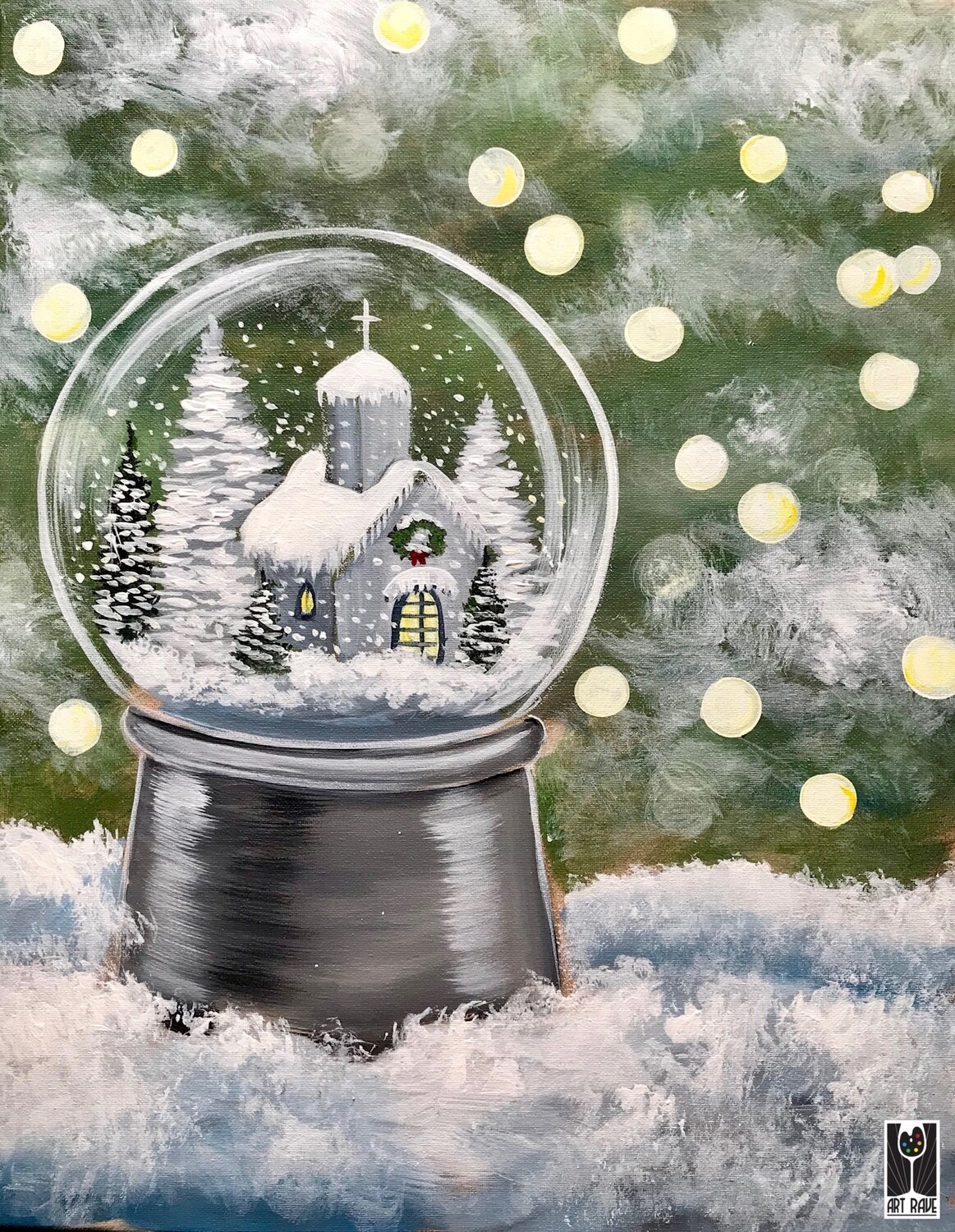 Dreaming of a White Christmas Painting