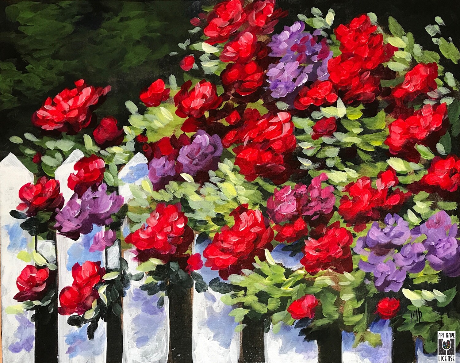 Rose Garden Painting