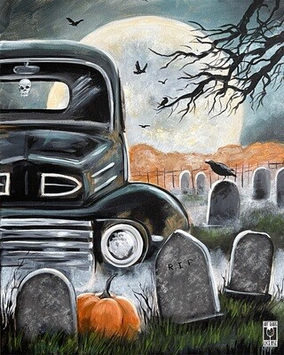Truckin Scary Painting