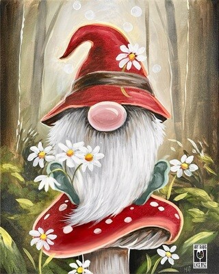 Woodland Gnome Painting