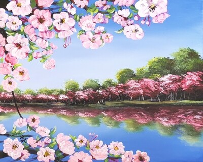 Cherry Blossom Bloom Painting