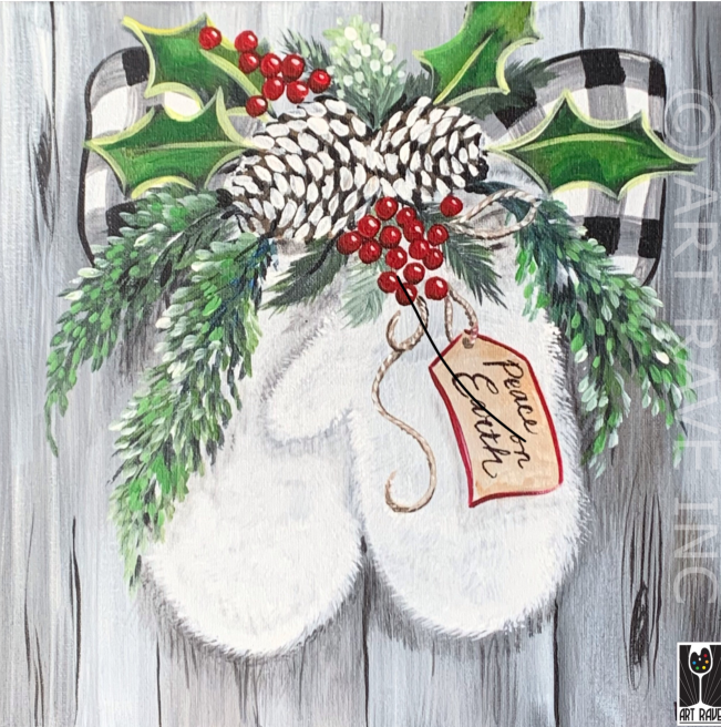 Merry Mittens Painting