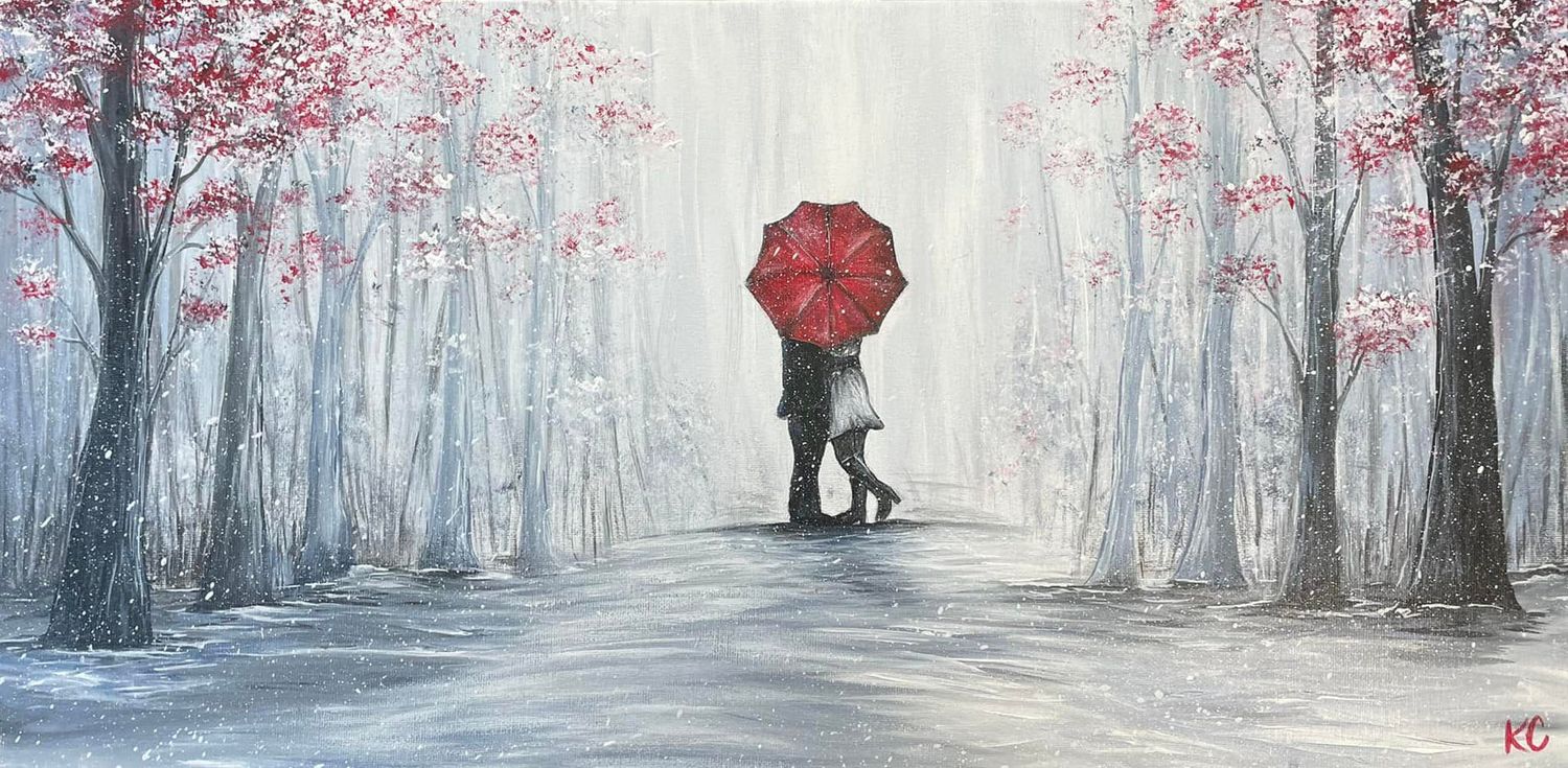 Valentine's Couple Painting Painting