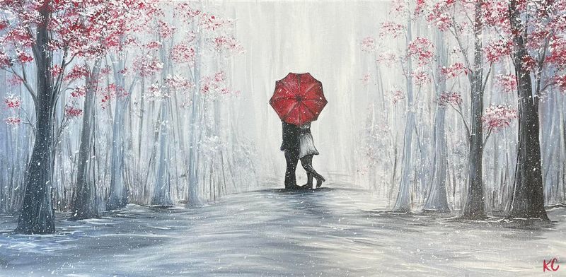 Valentine's Couple Painting Painting