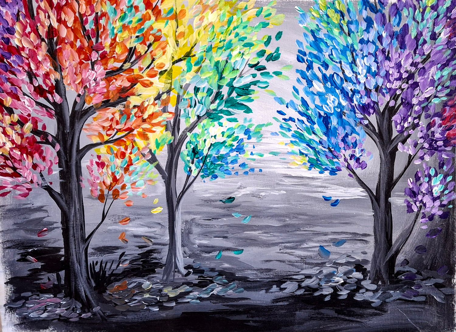 Prism Forest Painting