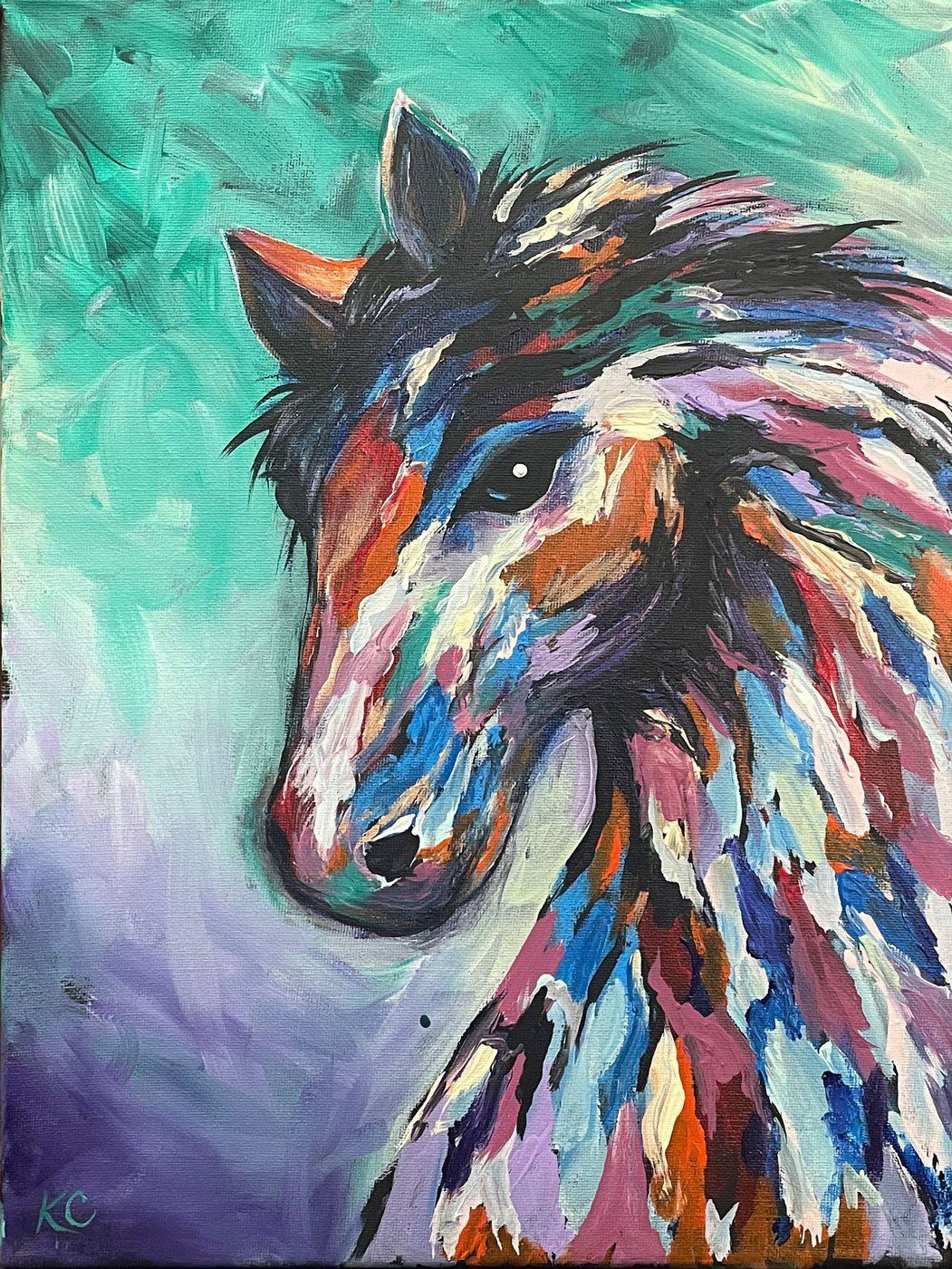 Rainbow Mane Painting @ Buzz Social