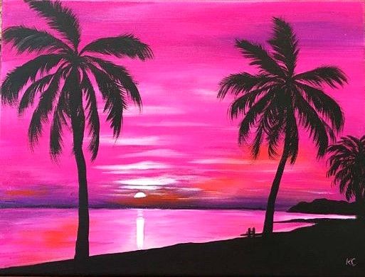 Cotton Candy Coast Painting