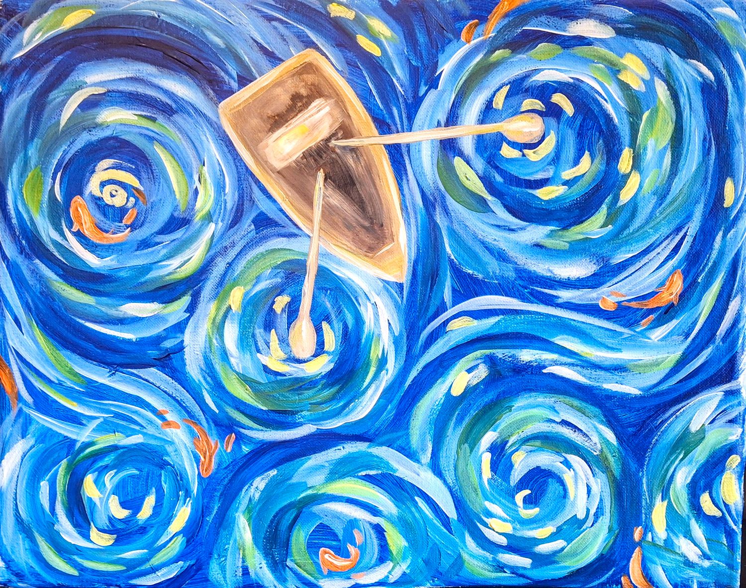 Starry Sail Painting