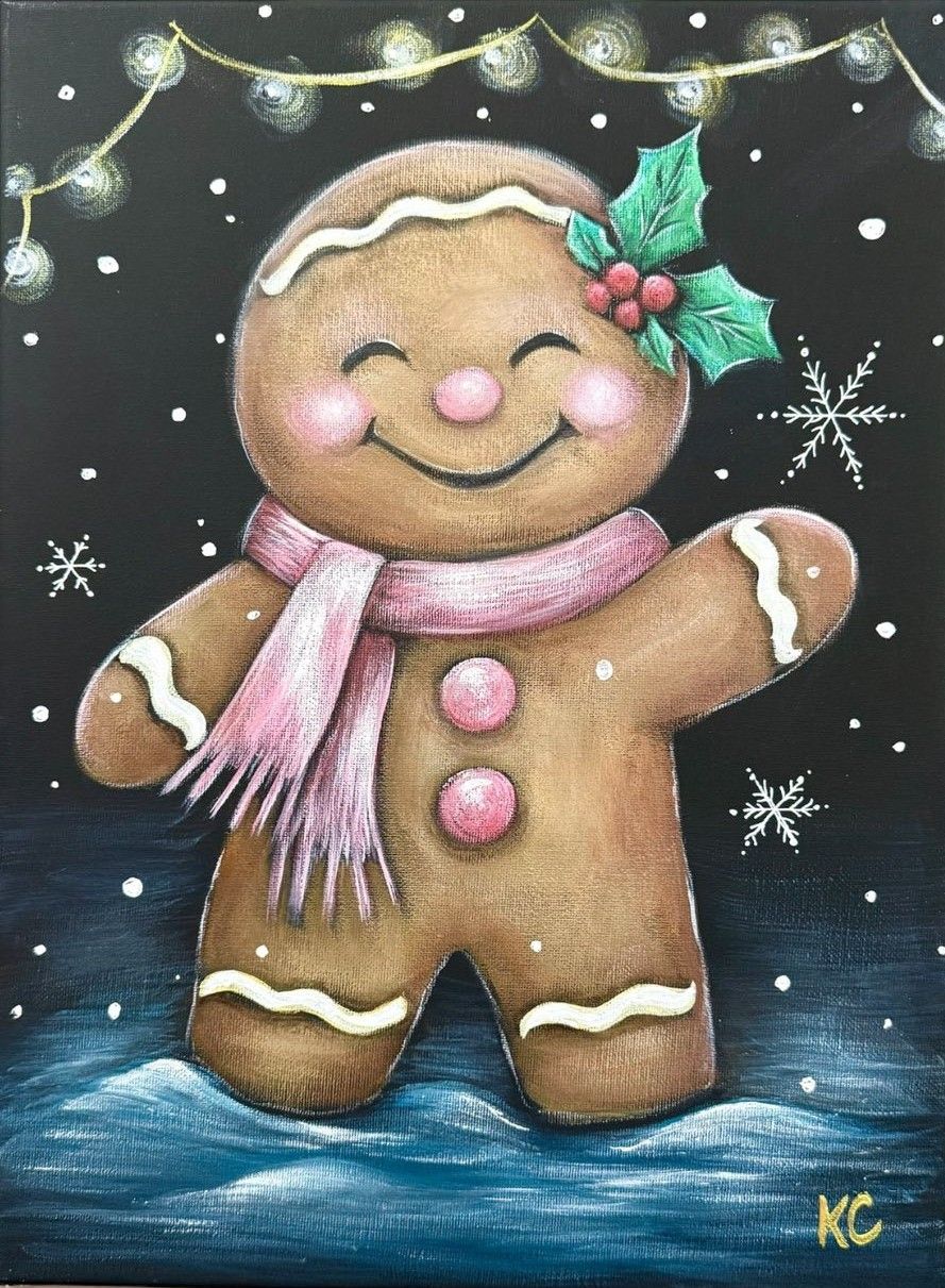 Ginny the Gingerbread Painting @ BUZZ SOCIAL Ginny the Gingerbread Painting @ BUZZ SOCIAL