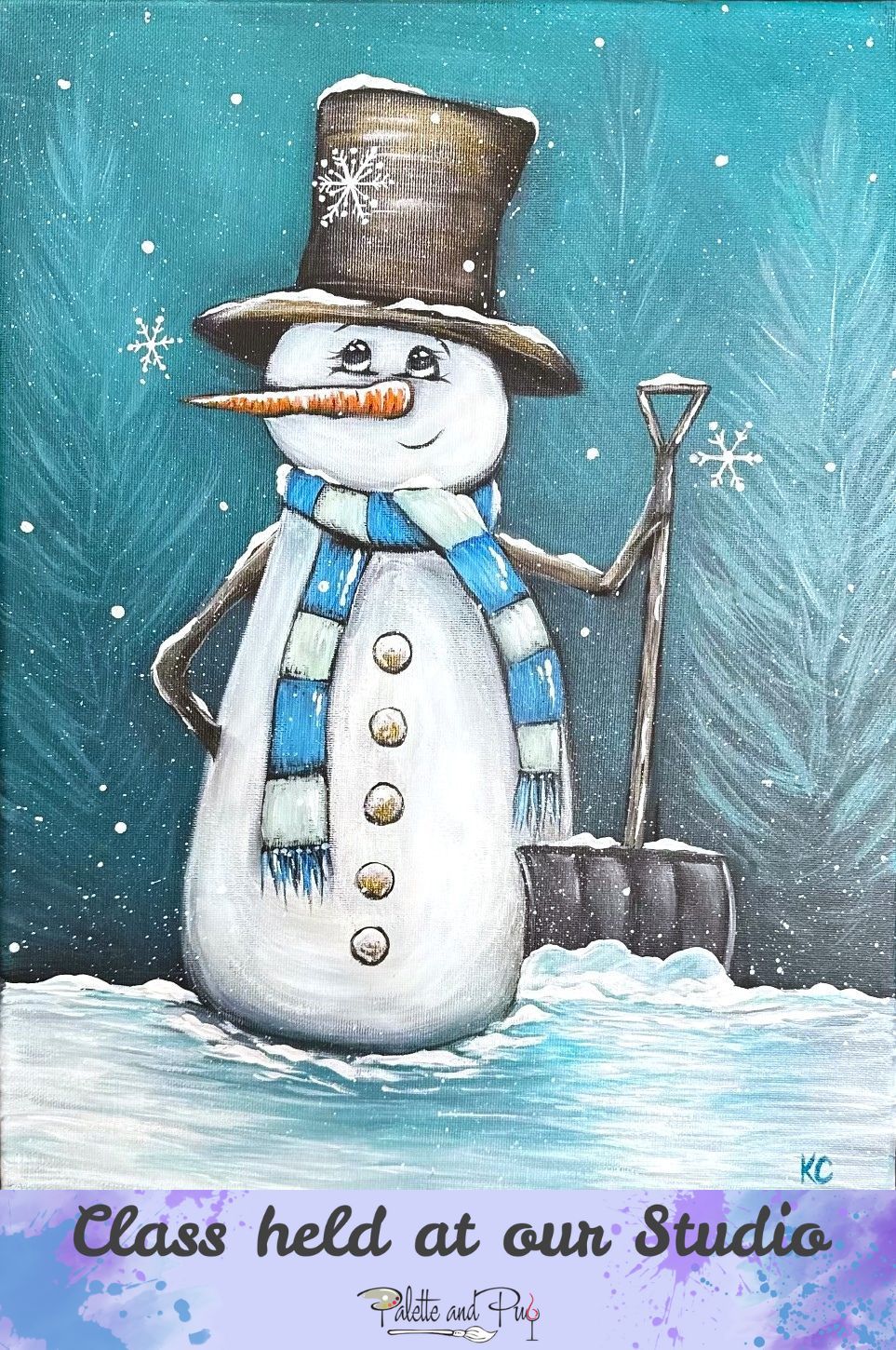 Snow Day Supervisor Painting