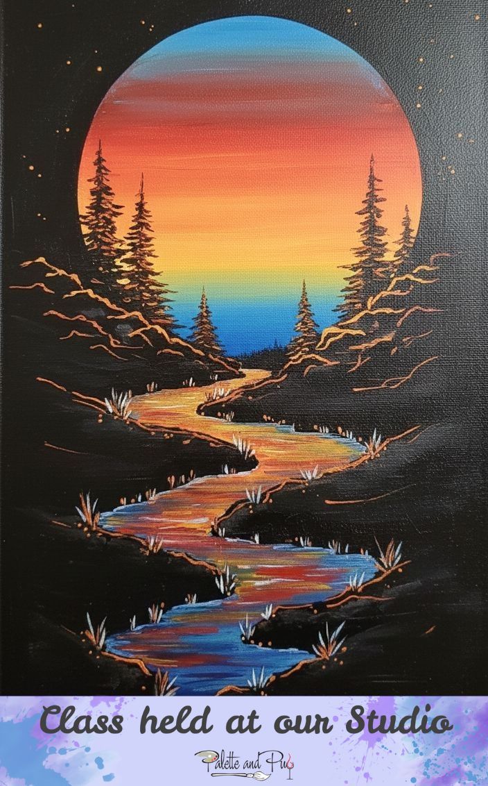Midnight Sun Painting