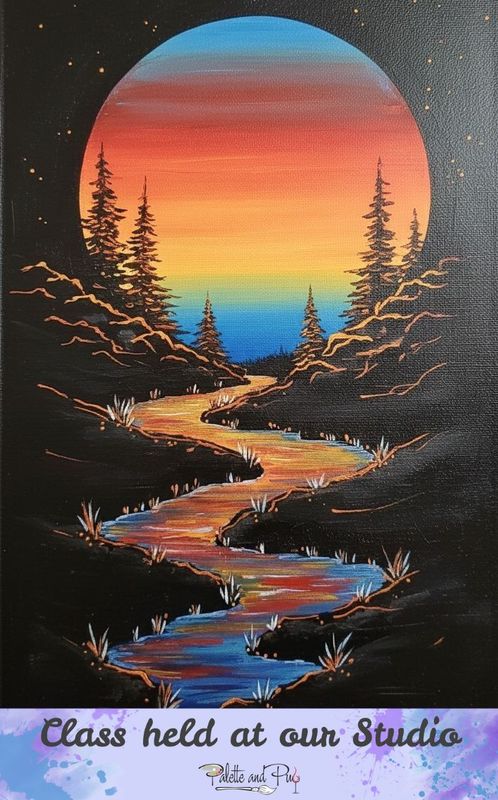 Midnight Sun Painting