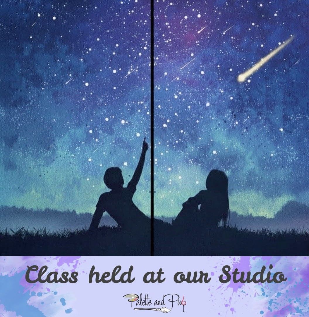 Stardust Souls Valentine's Couple Painting