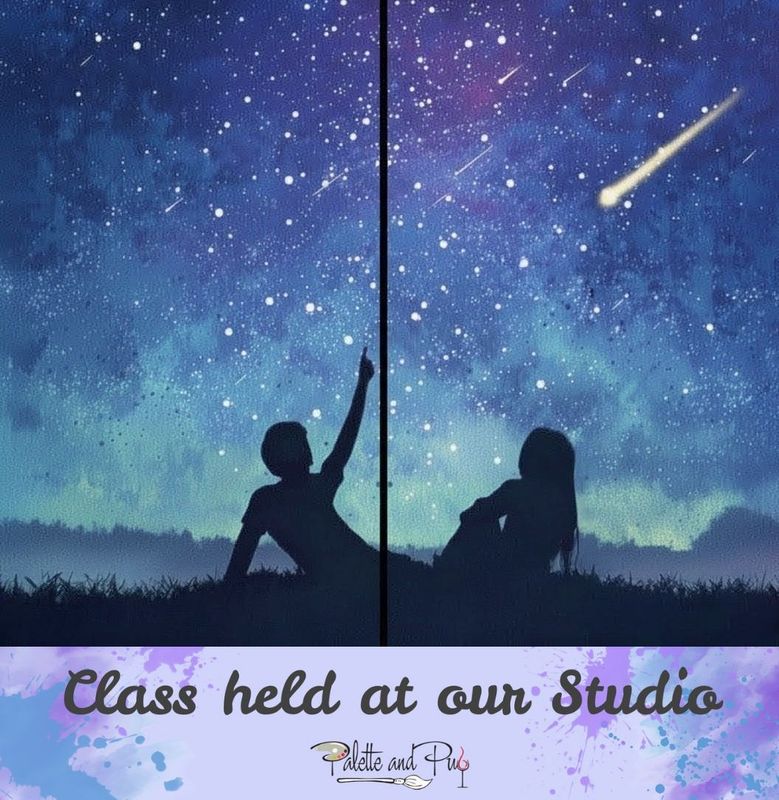 Stardust Souls Valentine's Couple Painting