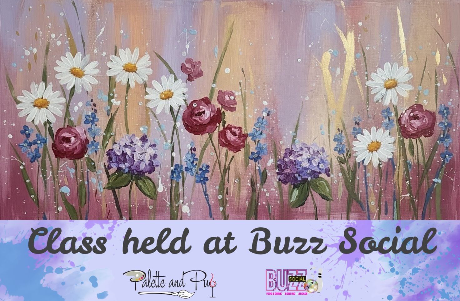 Gilded Garden "Bling Painting" @ BUZZ SOCIAL