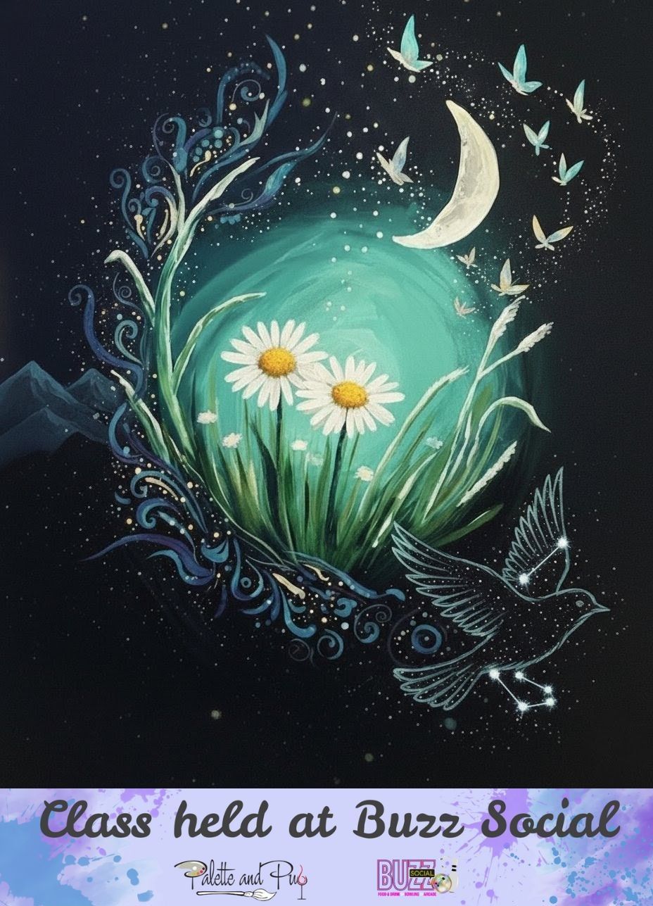 Stardust Flora "Bling Painting" @ BUZZ SOCIAL