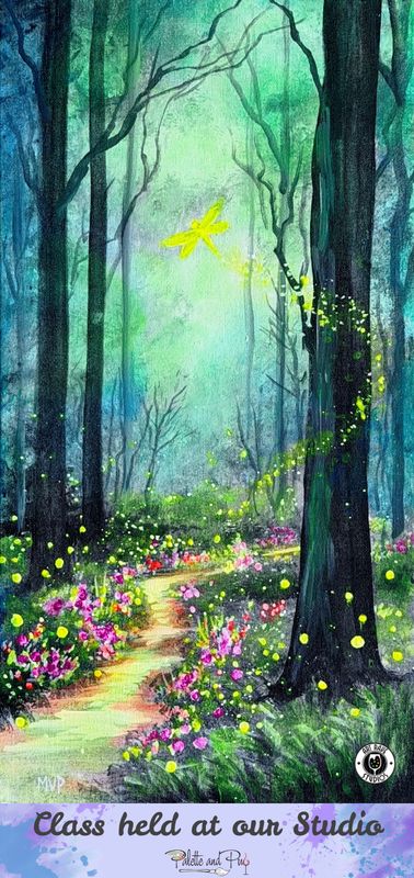 Enchanted Forest "Bling Painting"