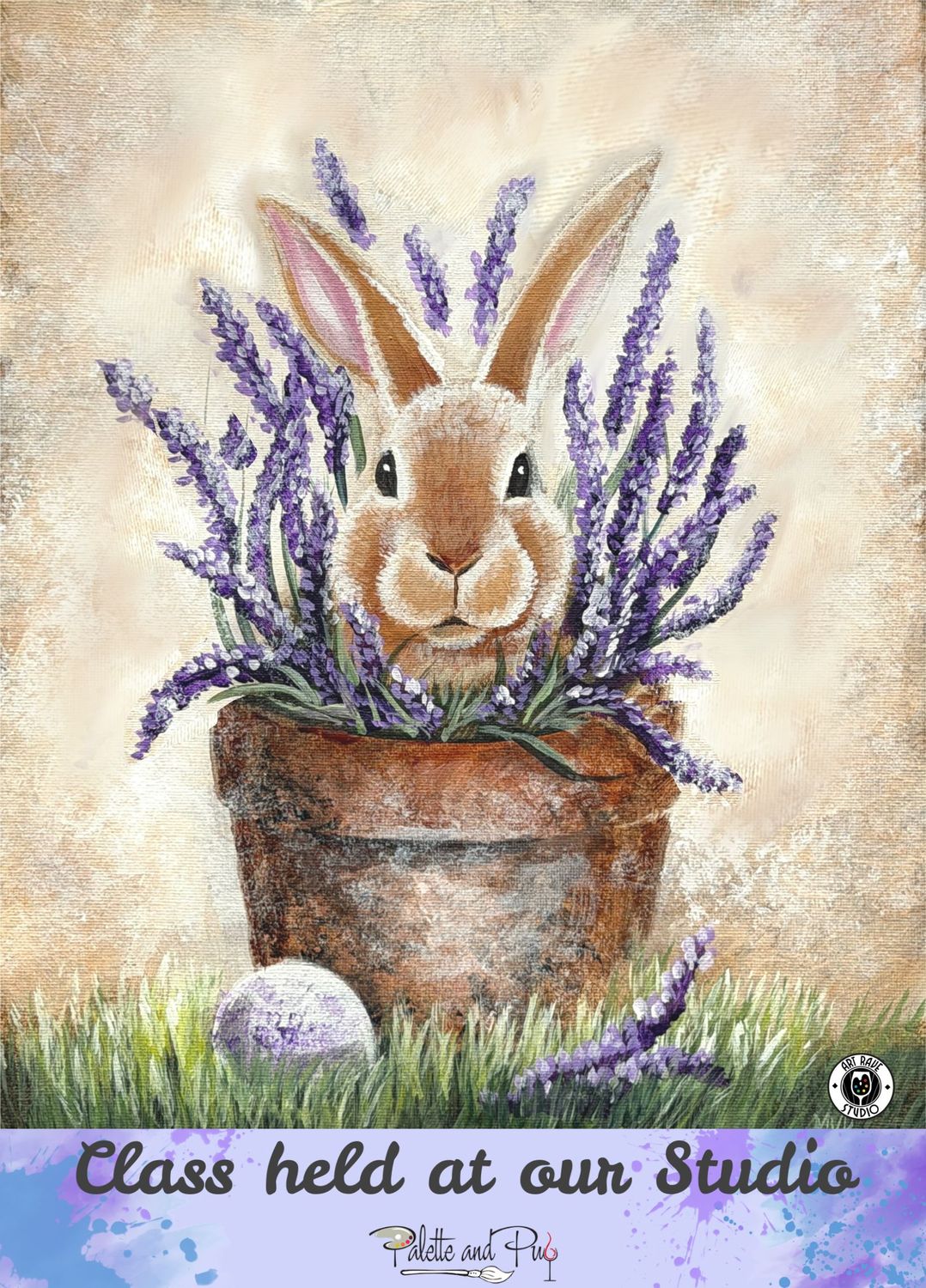 Look Who's in the Lavender Painting
