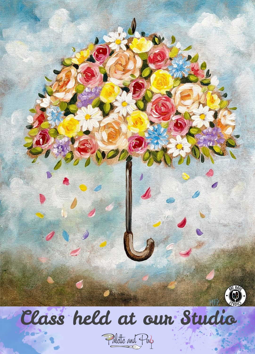 Flower Shower Painting
