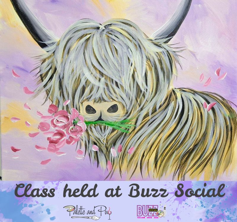 Highlander Heartthrob Painting @ BUZZ SOCIAL