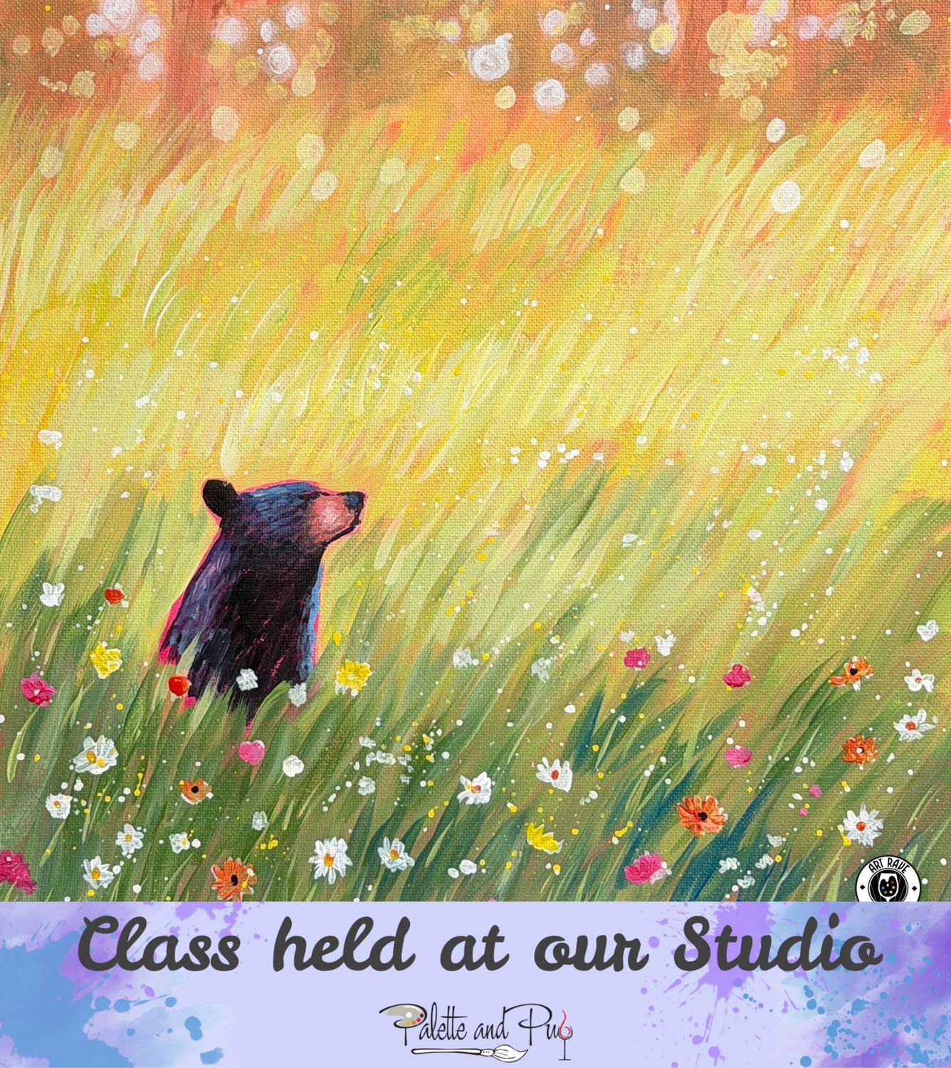 Bear in the Breeze Painting