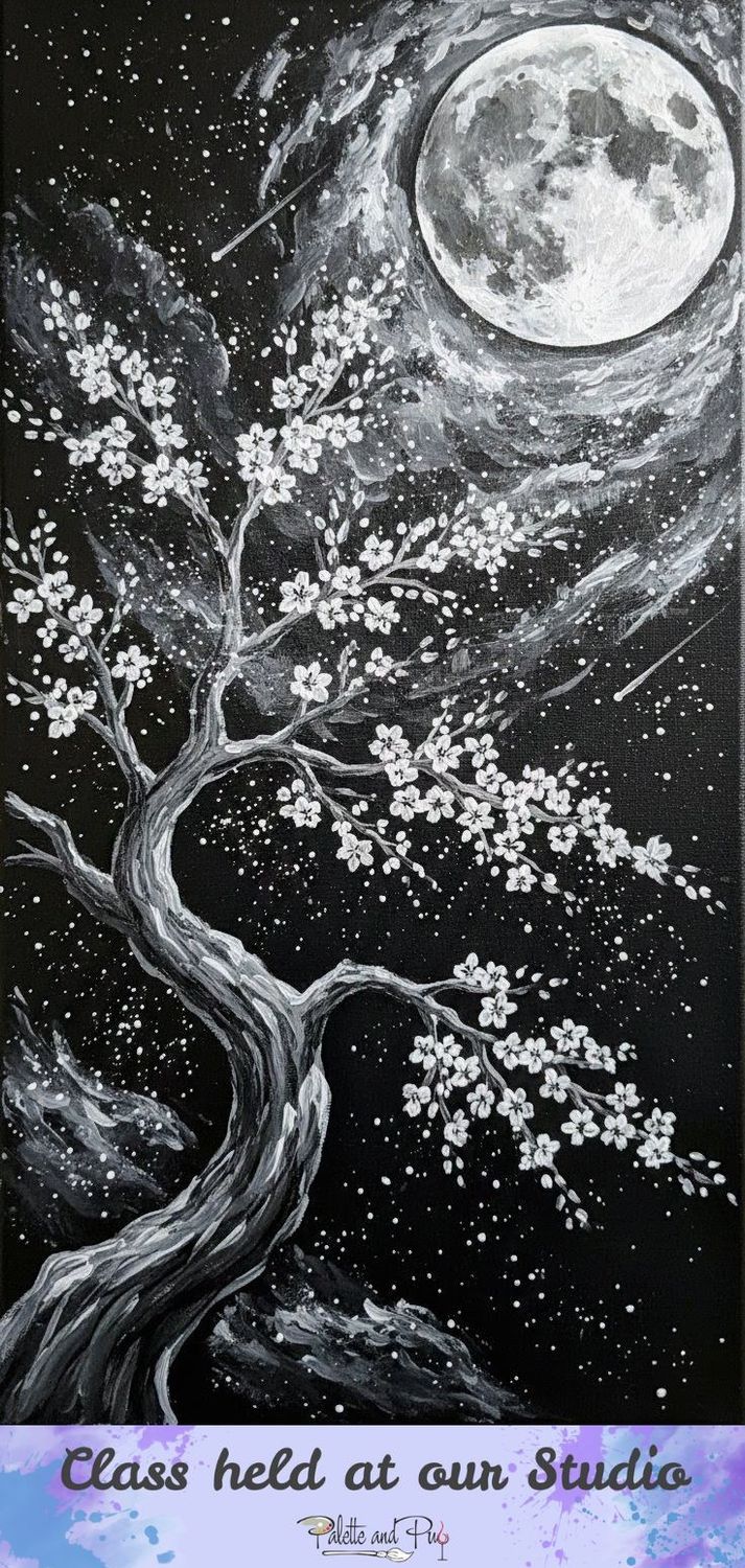 Nocturnal Bloom Painting