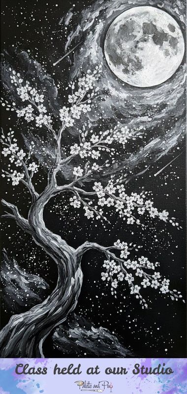 Nocturnal Bloom Painting