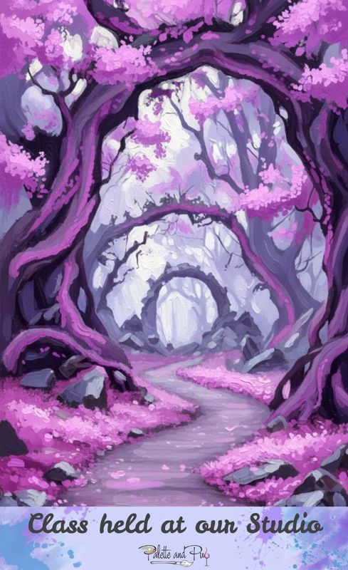 Lavender Labyrinth Painting