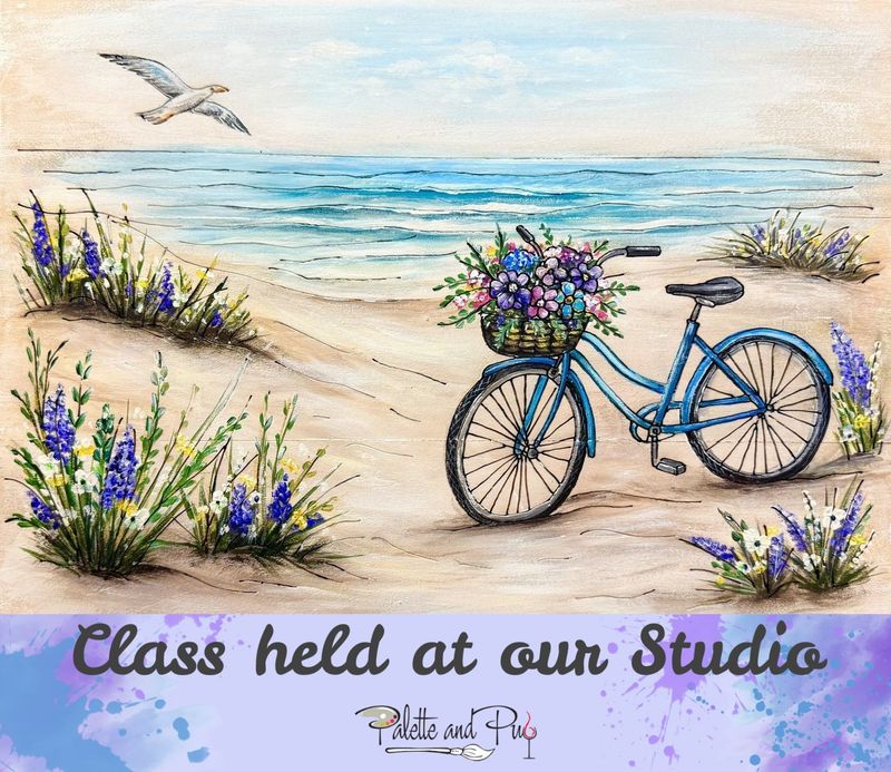 Beachside Ride Painting