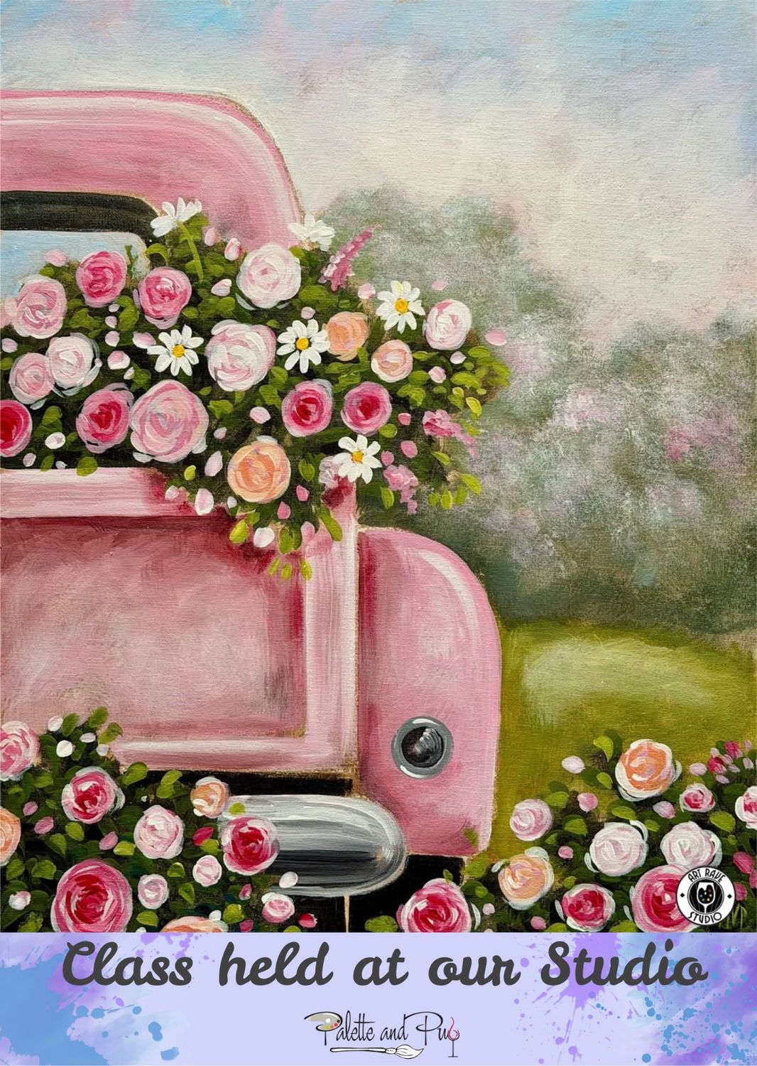 Pink on Parade Painting