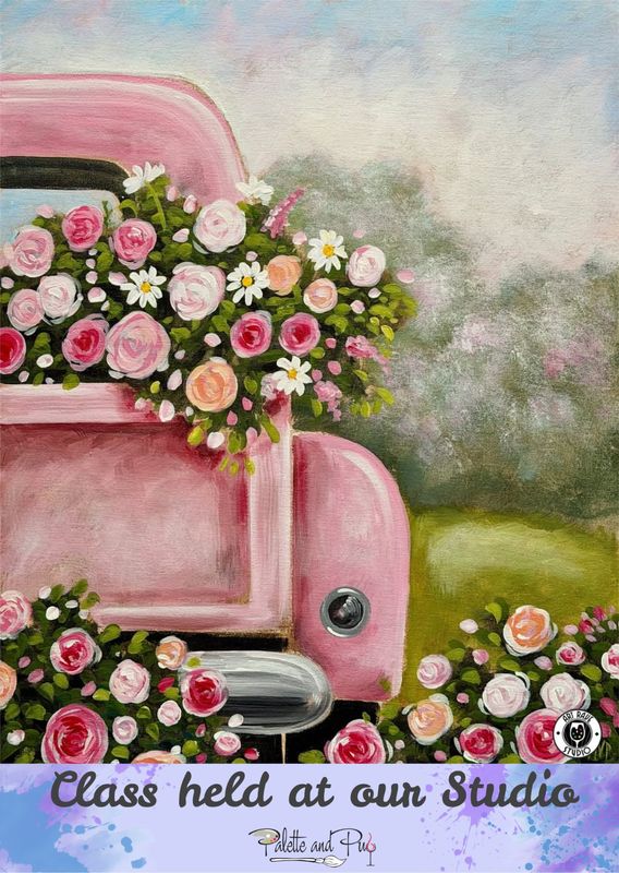 Pink on Parade Painting