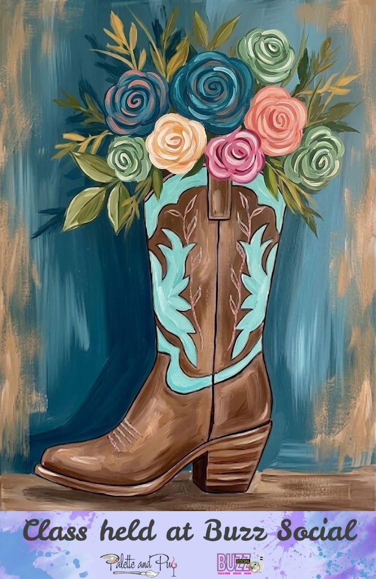 Cowgirl Chic Painting @ BUZZ SOCIAL Cowgirl Chic Painting @ BUZZ SOCIAL