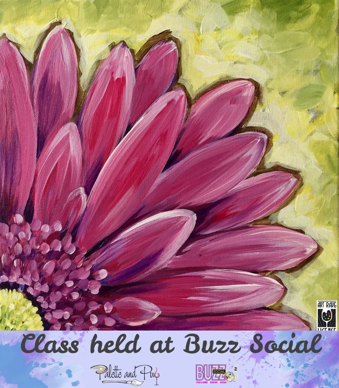 Gerber Daisy Painting @ BUZZ SOCIAL