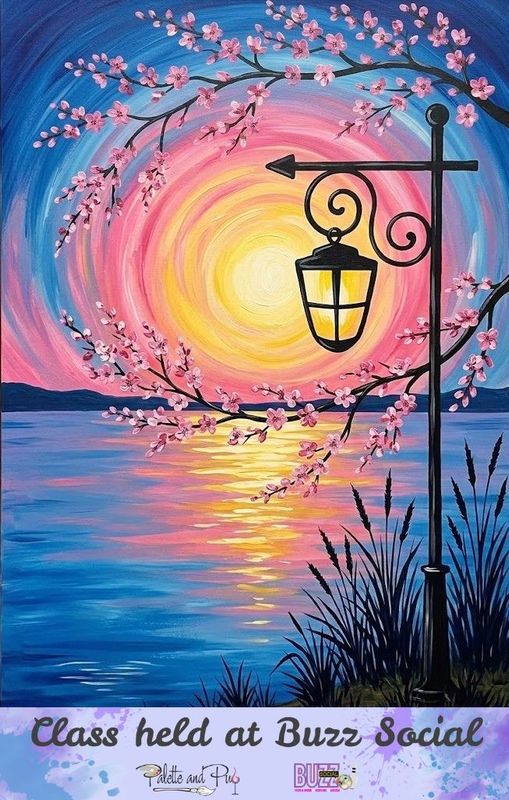 Luminous Bloom Painting @ BUZZ SOCIAL