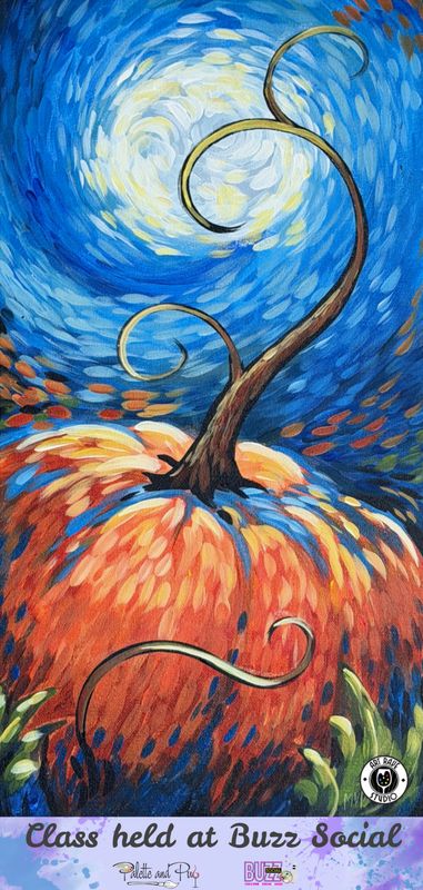 Van Gogh Pumpkin Painting @ BUZZ SOCIAL