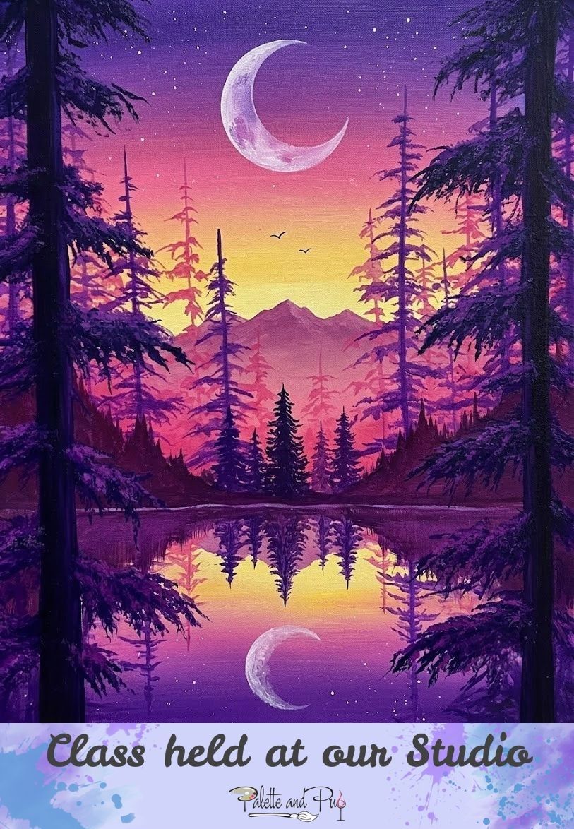 Starlight and Pine Painting