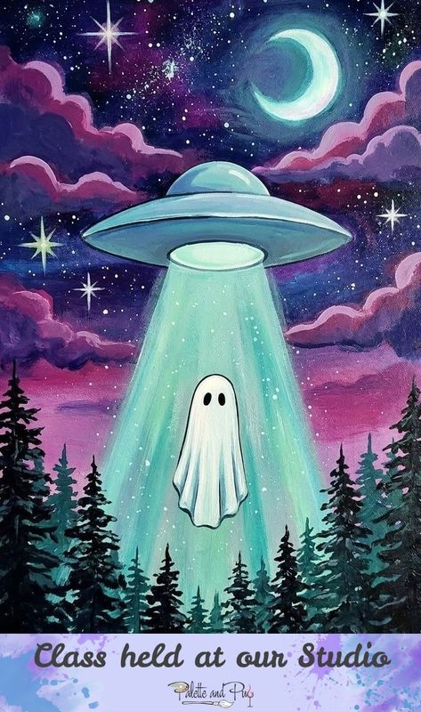 The Ghostly Getaway Painting