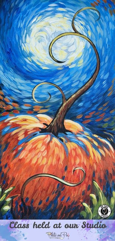 Van Gogh Pumpkin Painting