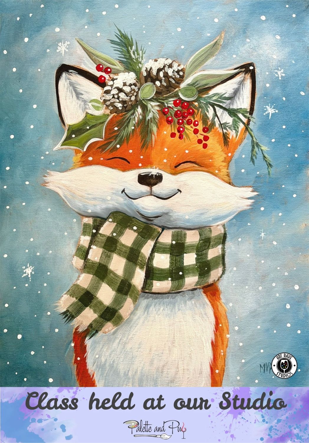 Fa La La La Fox Painting Fa La La La Fox Painting