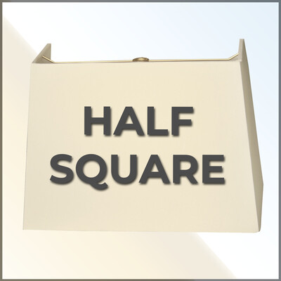 Custom Half Square Lampshade