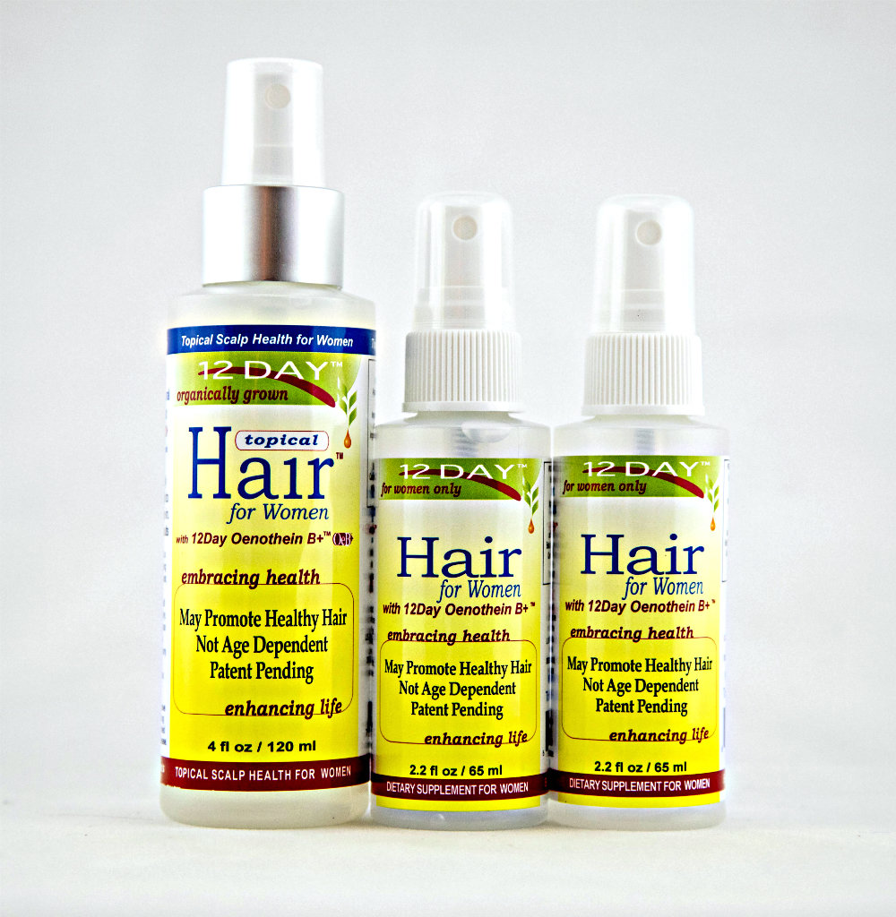 12Day Hair & 12Day Topical Hair Kit 4 month supply $32.50 per month