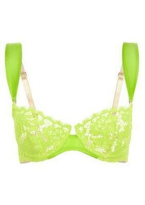 lime green lace bralette