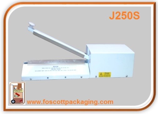 J250S Heat Sealer, For use with wicketed polypropylene bags. £130.00 Exc Vat