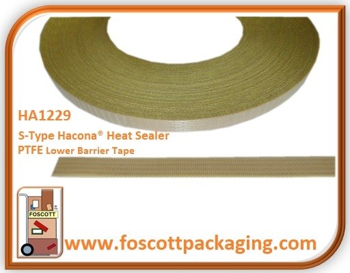 HA1229 PTFE Tape for Hacona® S-TYPE / C-TYPE Heat Sealers, £3.00 + Vat