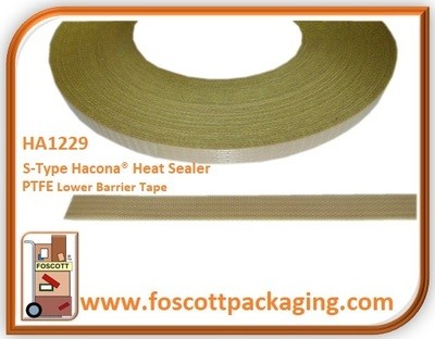 HA1229 PTFE Tape for Hacona® S-TYPE / C-TYPE Heat Sealers, £3.00 + Vat