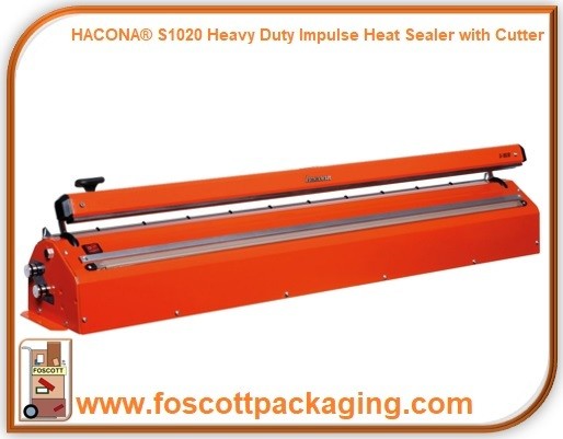 S1020 Hacona®  Heavy Duty Impulse Heat Sealer with Cutter. £1897.00 Exc Vat