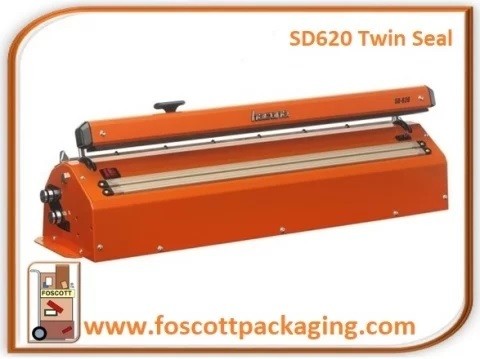 SD620 Hacona®  Heavy Duty Impulse Heat Sealer with Twin Seal &amp; Cutter. £1550.00 Exc Vat