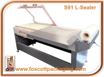 S91 Model EDL John Quinn L-Sealer Single Wire (Impulse) 914mm x 610mm, Price on request.